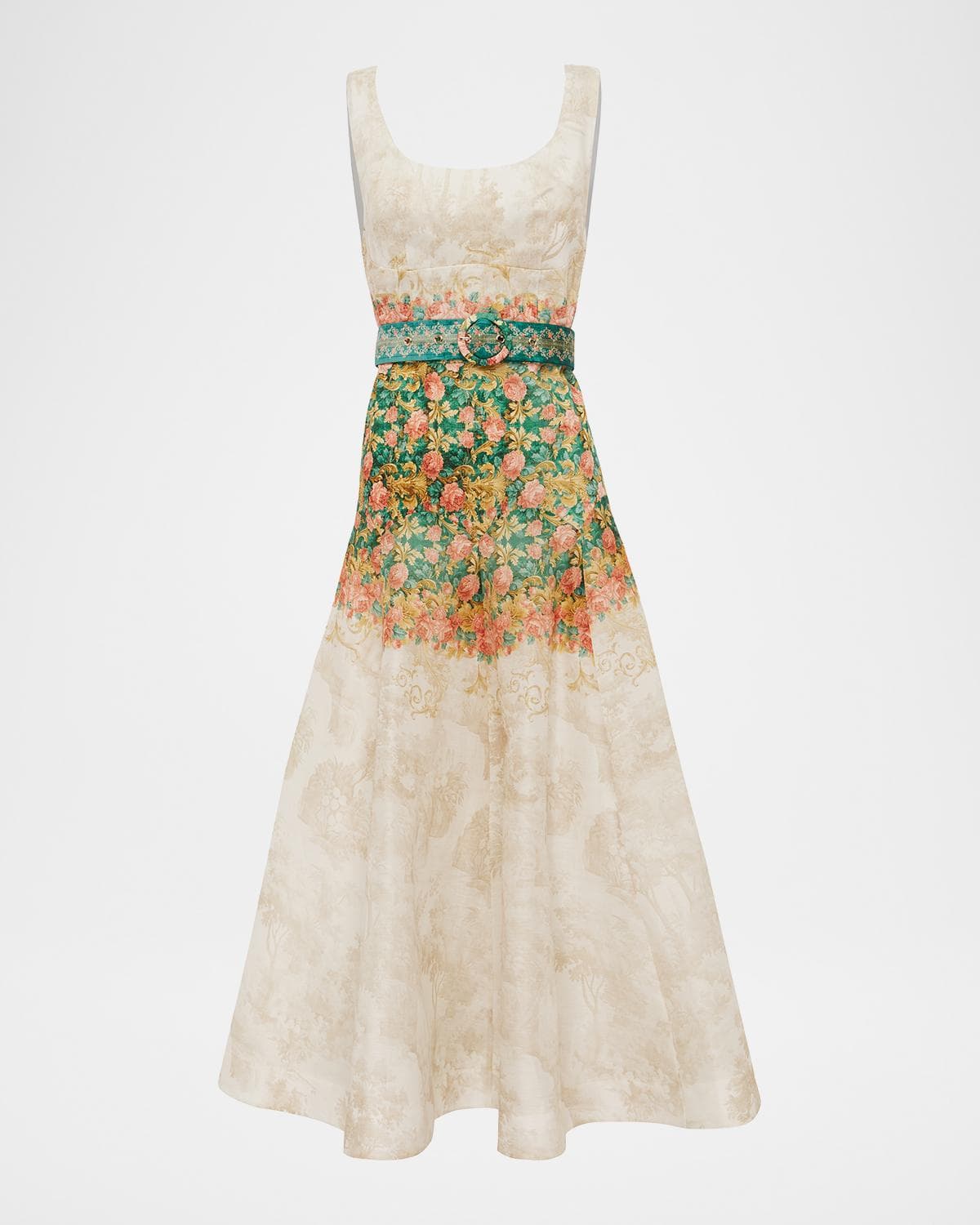 Aqua Blu Australia Phoebe Belted Midi Dress