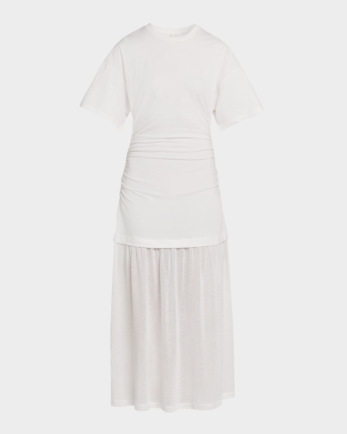 Akyn Studio Briar Ruched Midi Dress