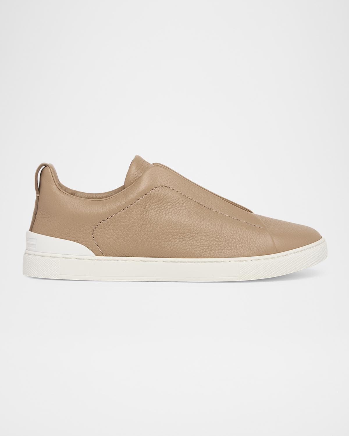 ZEGNA Men's Deerskin Triple Stitch Sneakers