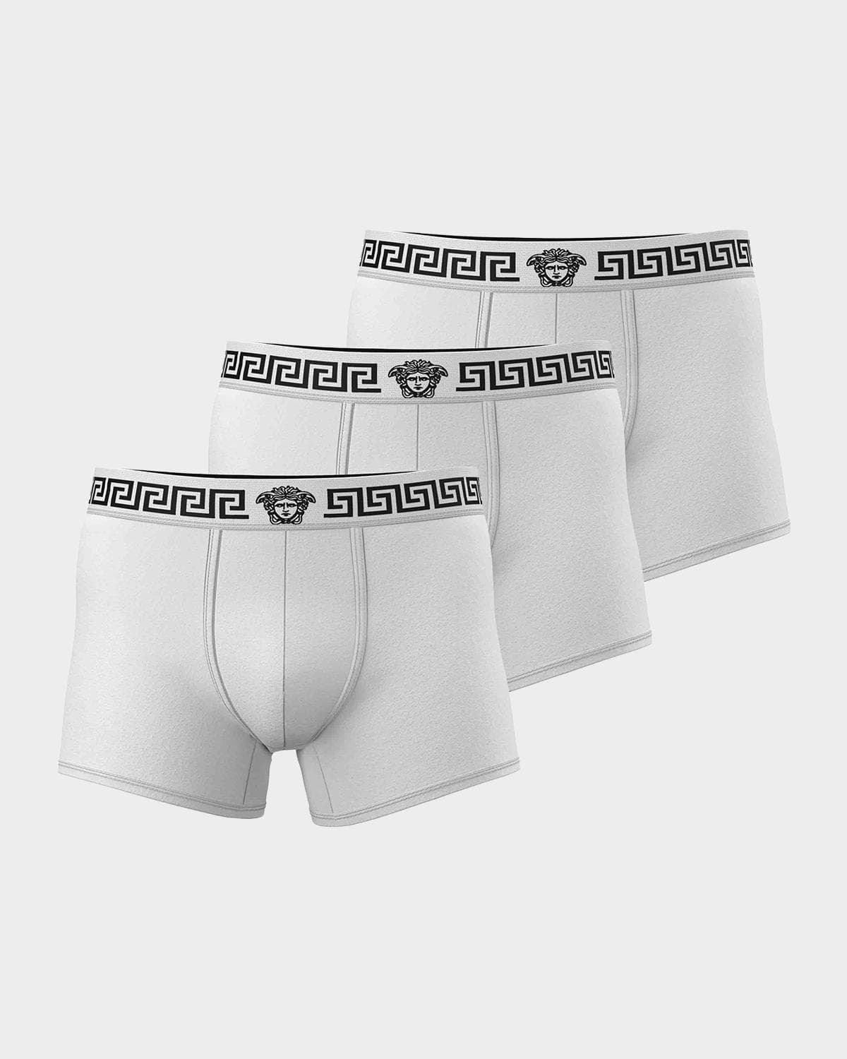 Versace Men's Medusa La Greca 3-Pack Boxer Briefs