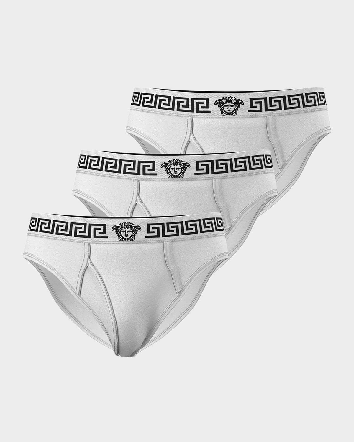 Versace Men's Medusa La Greca 3-Pack Briefs