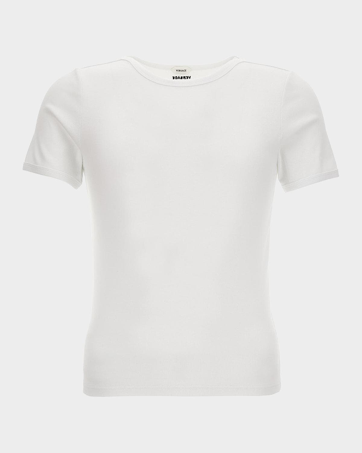 Versace Men's Ribbed Crewneck T-Shirt