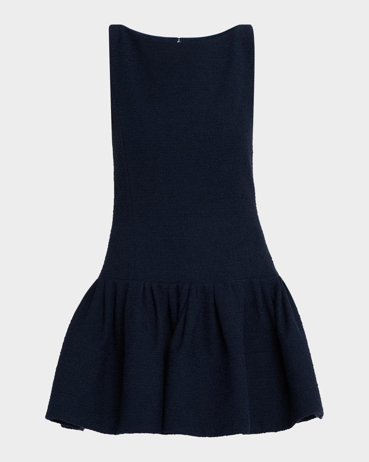 Oscar de la Renta Sleeveless Tweed Mini Bubble Dress