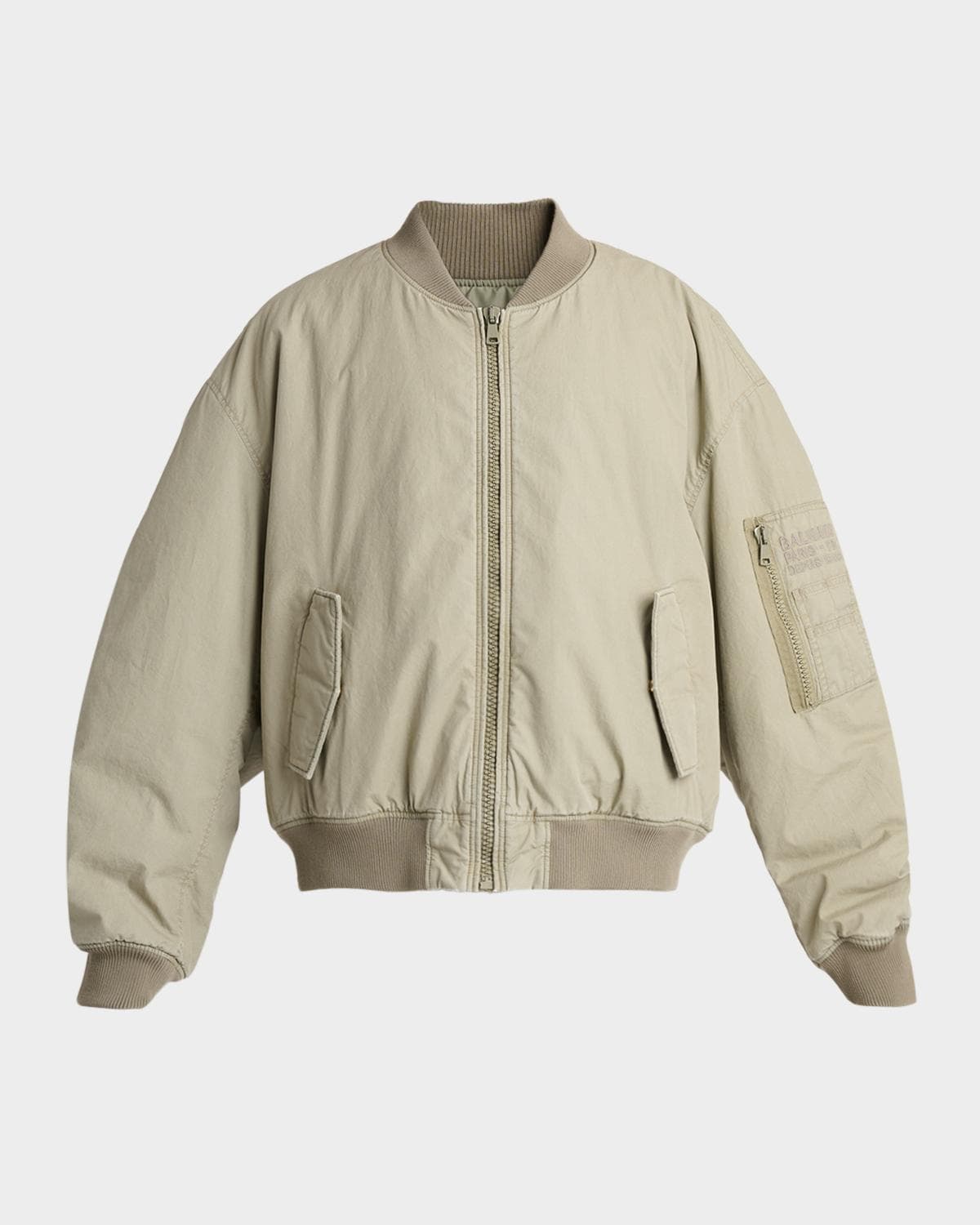 Balmain Men's Embroidered-Pocket Bomber Jacket