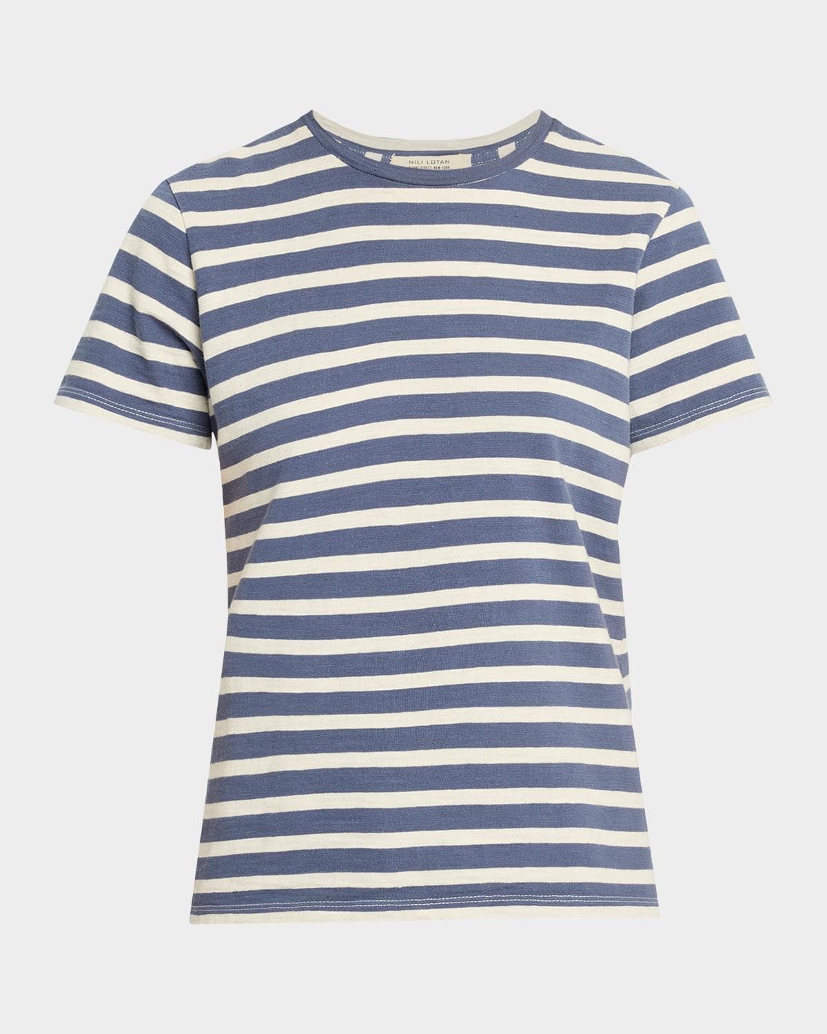 Nili Lotan Lana Striped Short-Sleeve T-Shirt