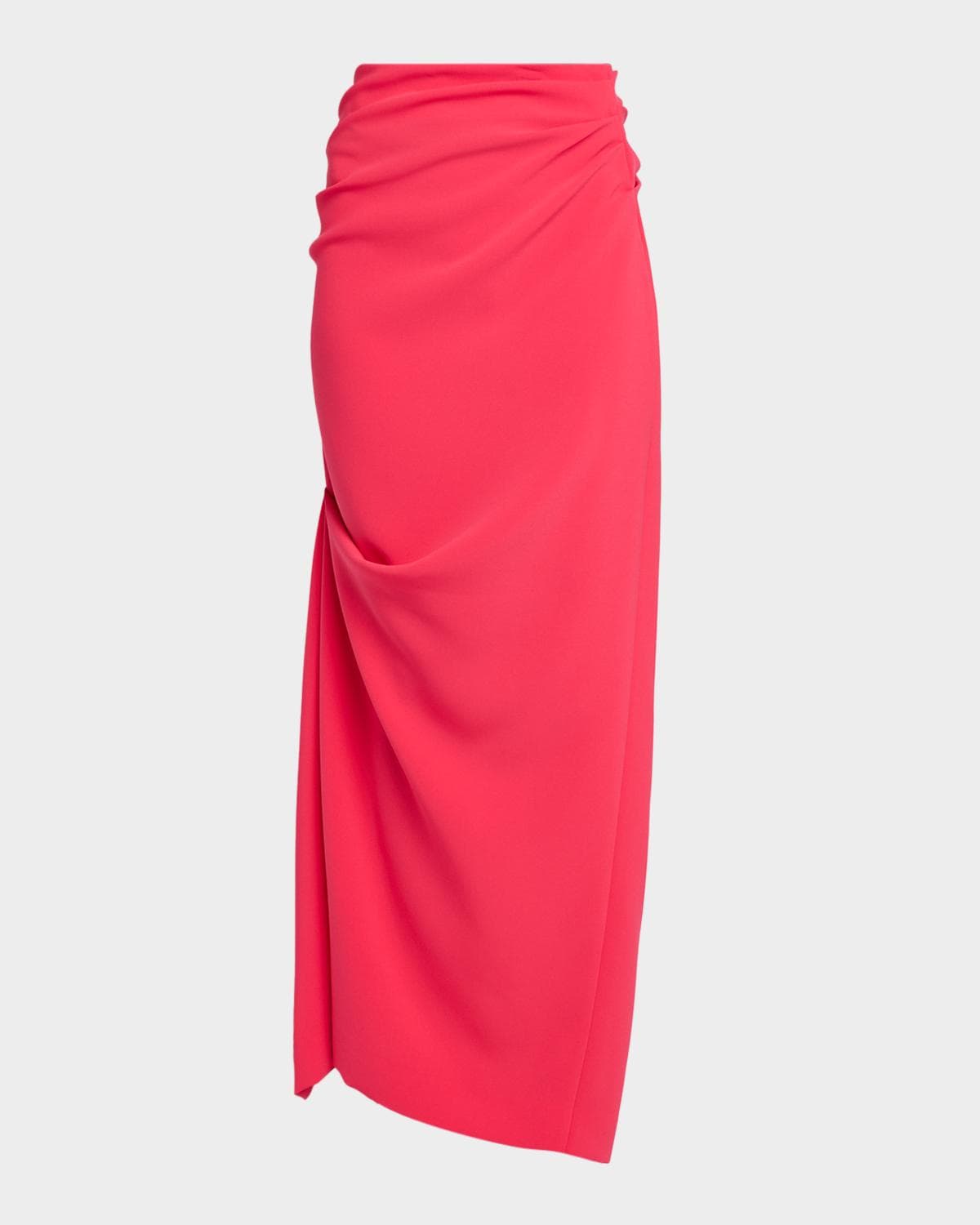 CHRISTOPHER JOHN ROGERS Asymmetric Drape Midi Skirt