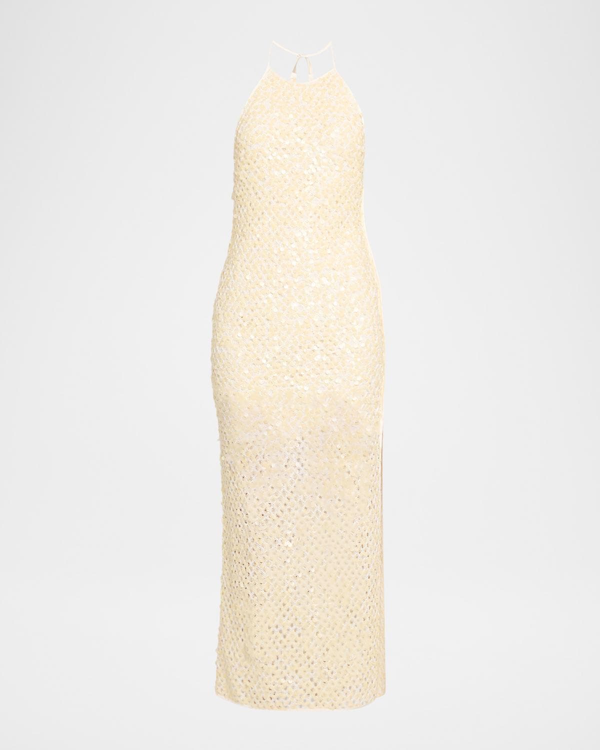 Significant Other Elliot Sequined Halter Maxi Dress