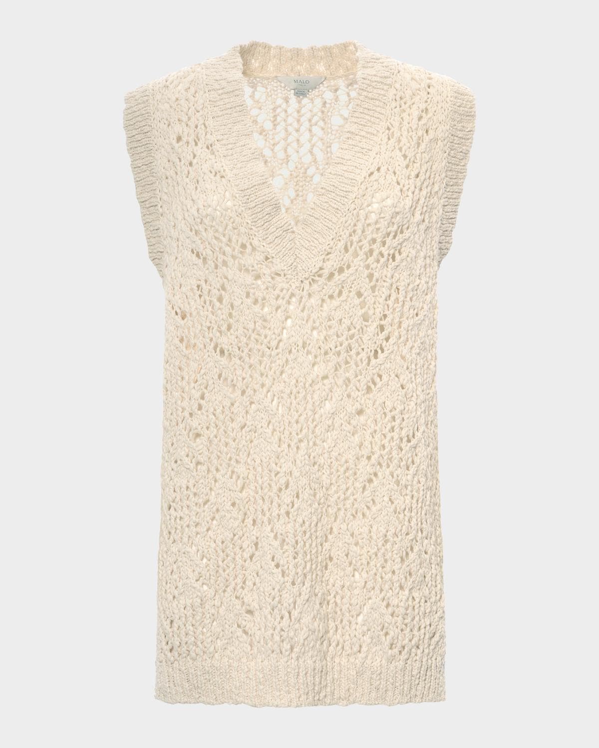 Malo Cotton Flamme Knit Tank Top