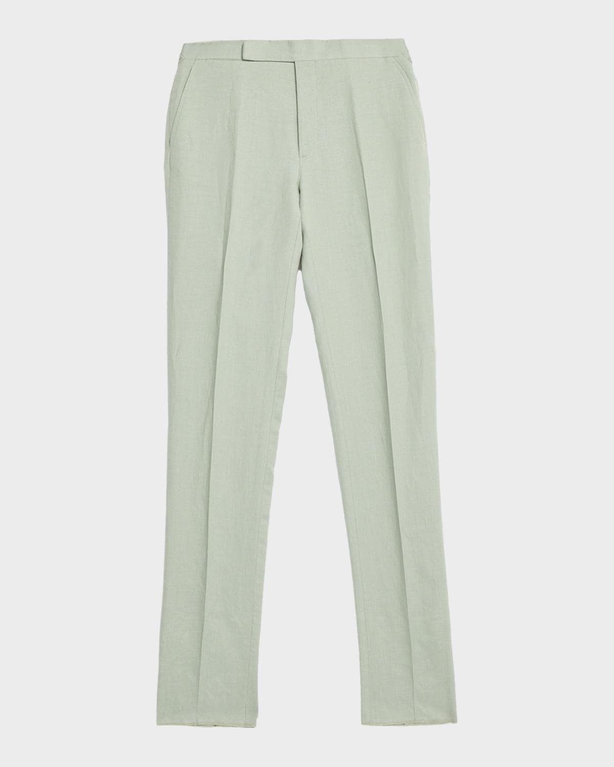 Ralph Lauren Purple Label Men's Gregory Hand-Tailored Silk-Linen Trousers