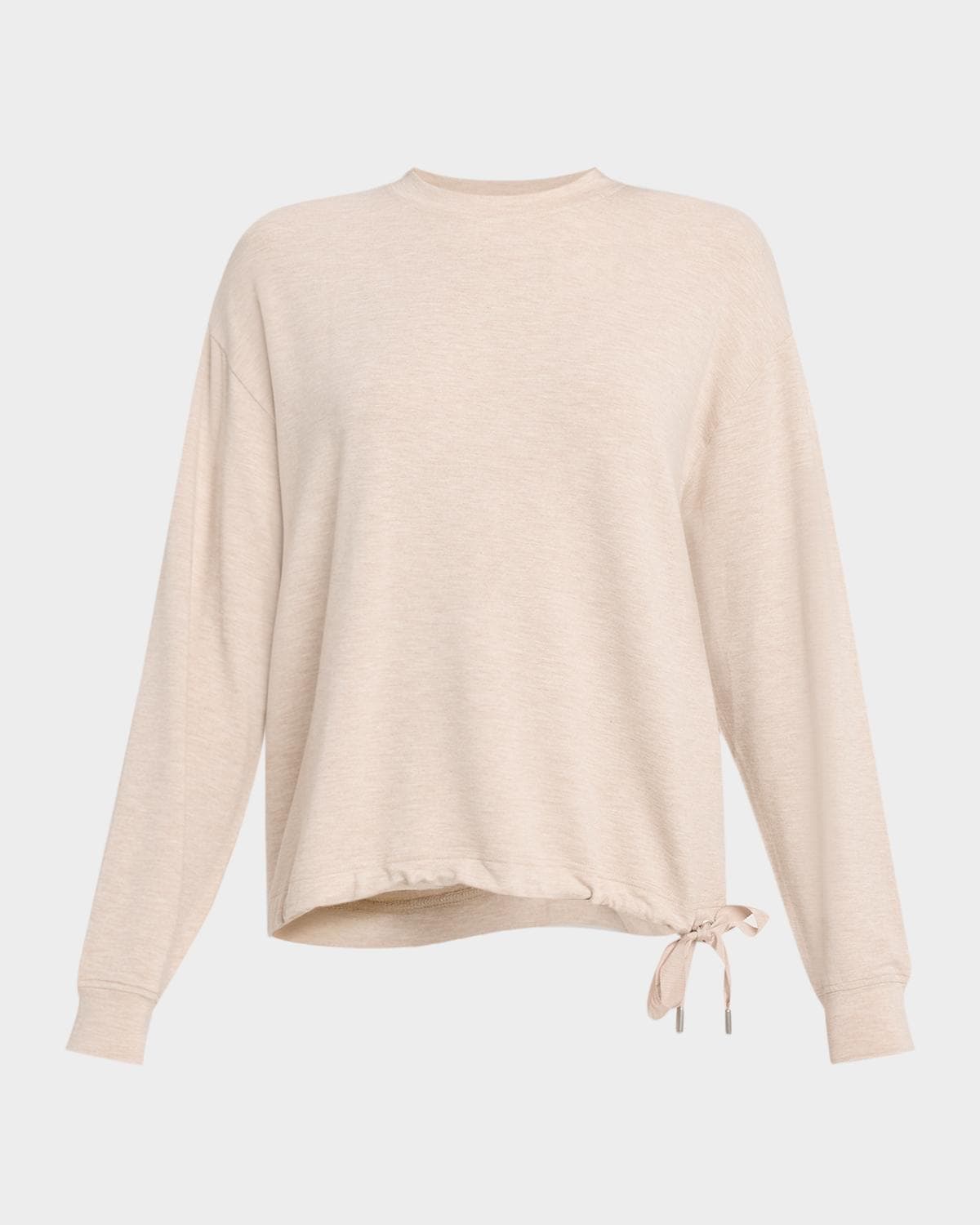 Majestic Filatures French Terry Drawstring-Hem Pullover