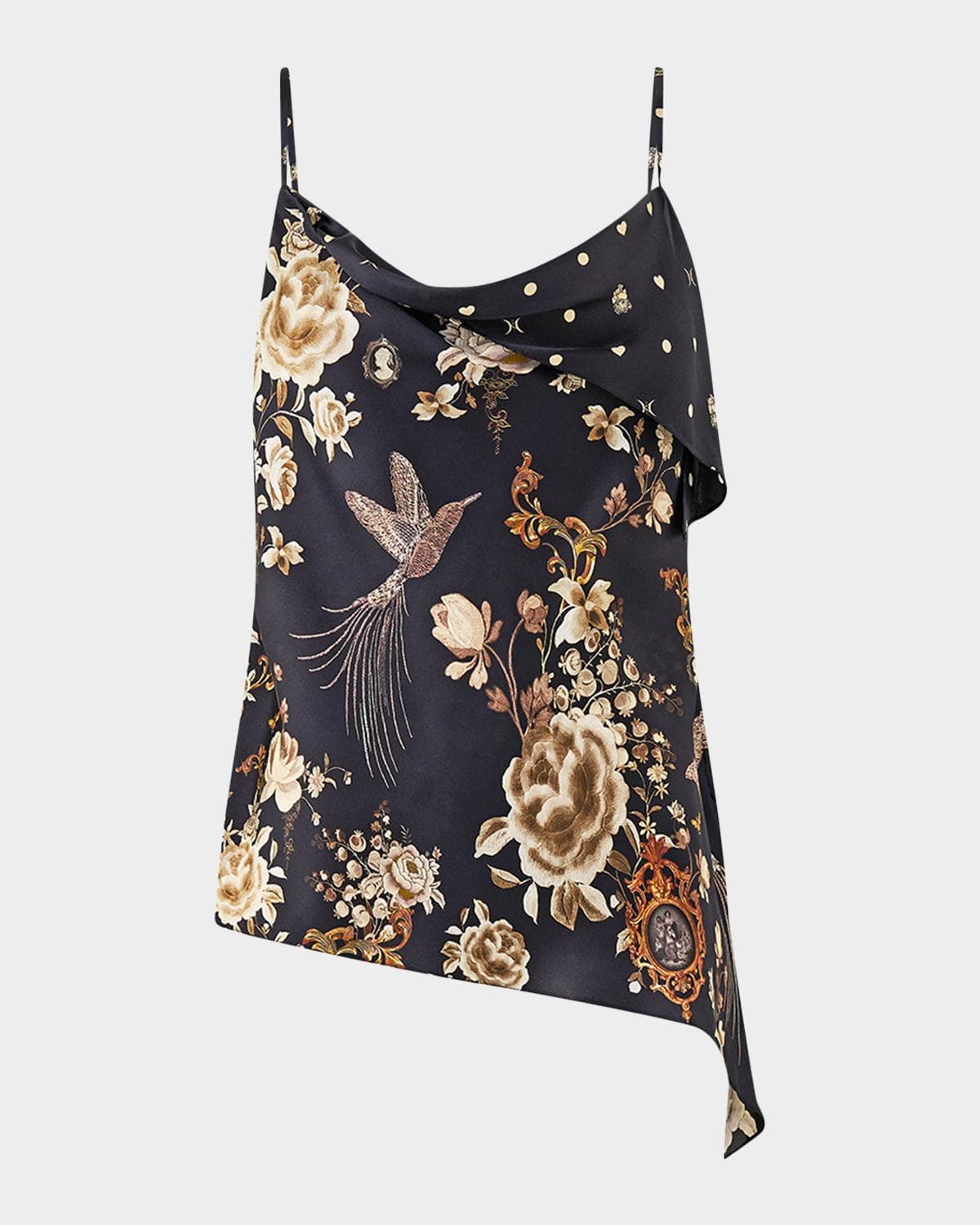 Camilla Flamenco Folklore Asymmetric Draped Top
