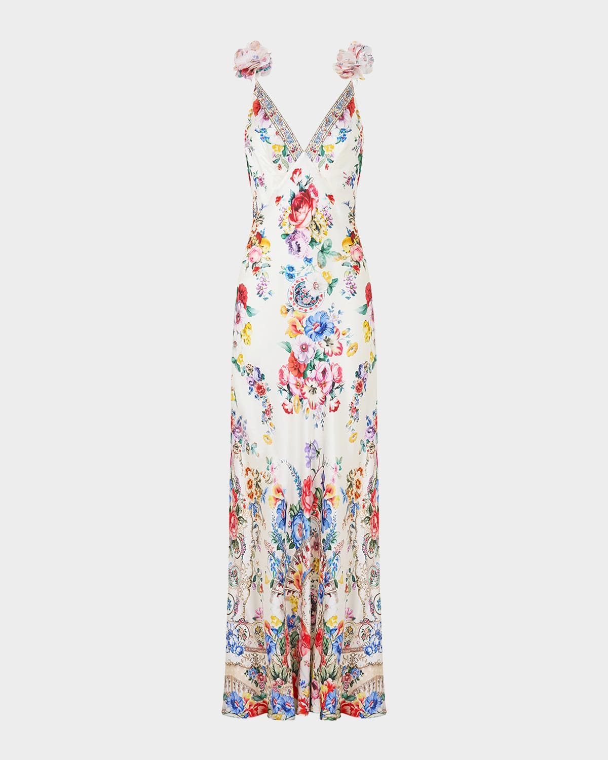 Camilla I Left My Heart in Granada V-Neck Bias Slip Dress