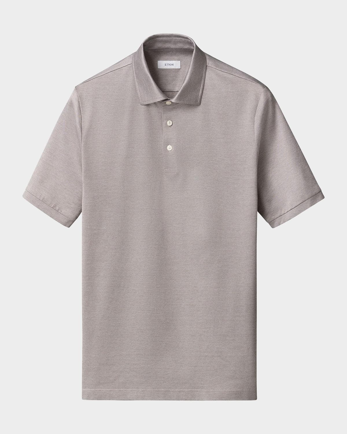 Eton Men's Filo di Scozia Cotton Jaquard Polo Shirt