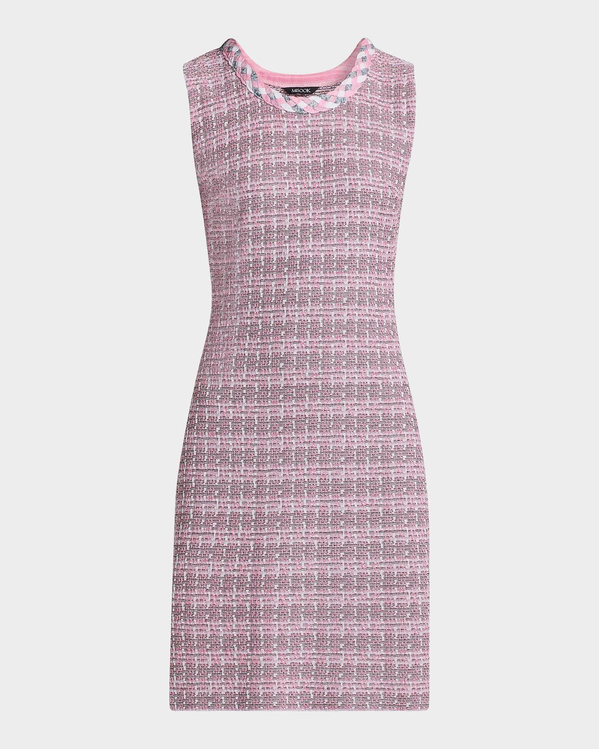 Misook Tweed Knit Sheath Minidress