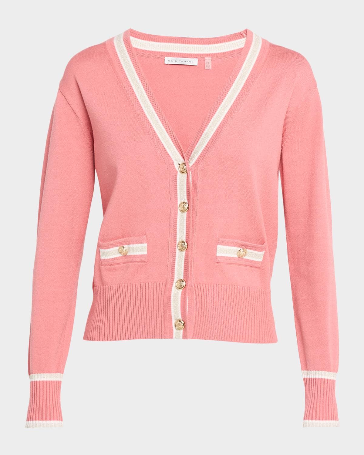 Elie Tahari Kiva V-Neck Cardigan