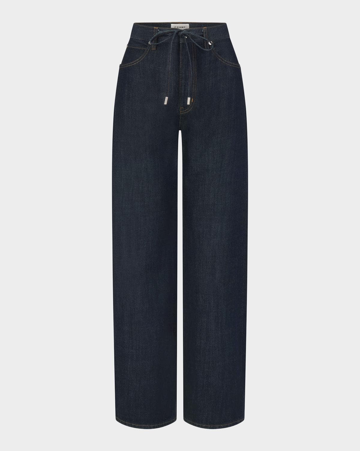 FRAME The Off-Duty Drawstring Bow Jeans