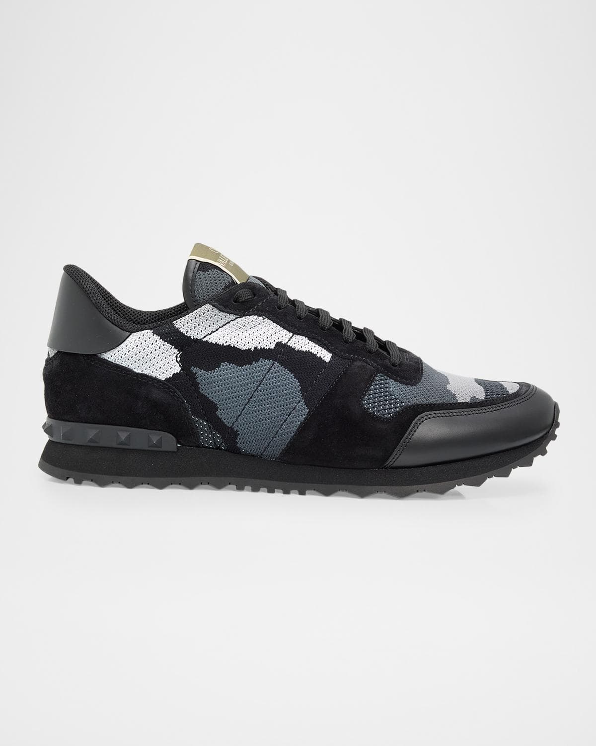 Valentino Garavani Men's Rockrunner Mesh Camouflage Sneakers