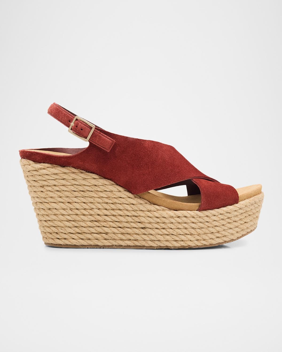 Pedro Garcia 85mm Donvina Suede Crisscross Wedge Espadrilles · 7.5B / 37.5EU