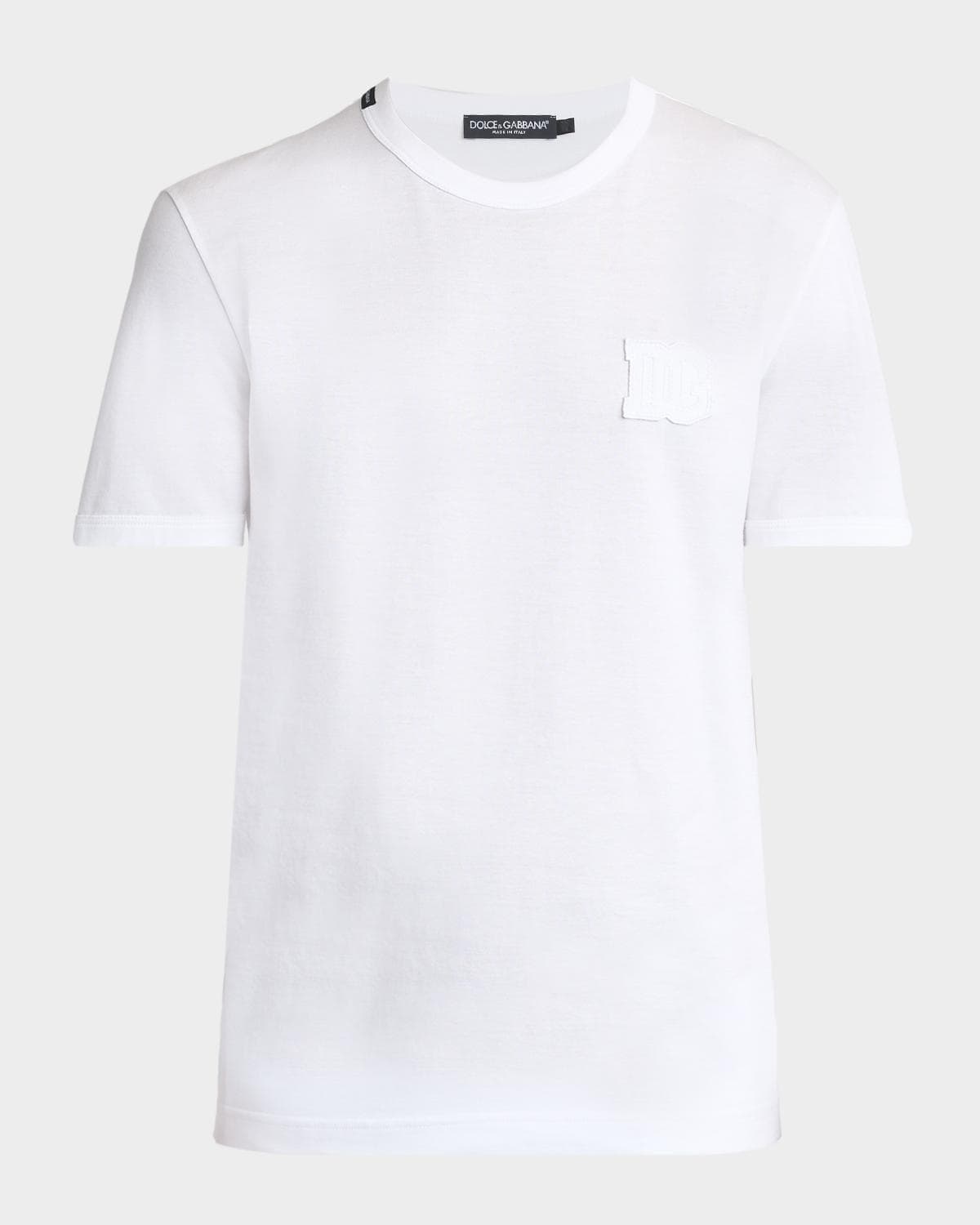 Dolce & Gabbana Men's Cotton DG-Patch Crewneck T-Shirt