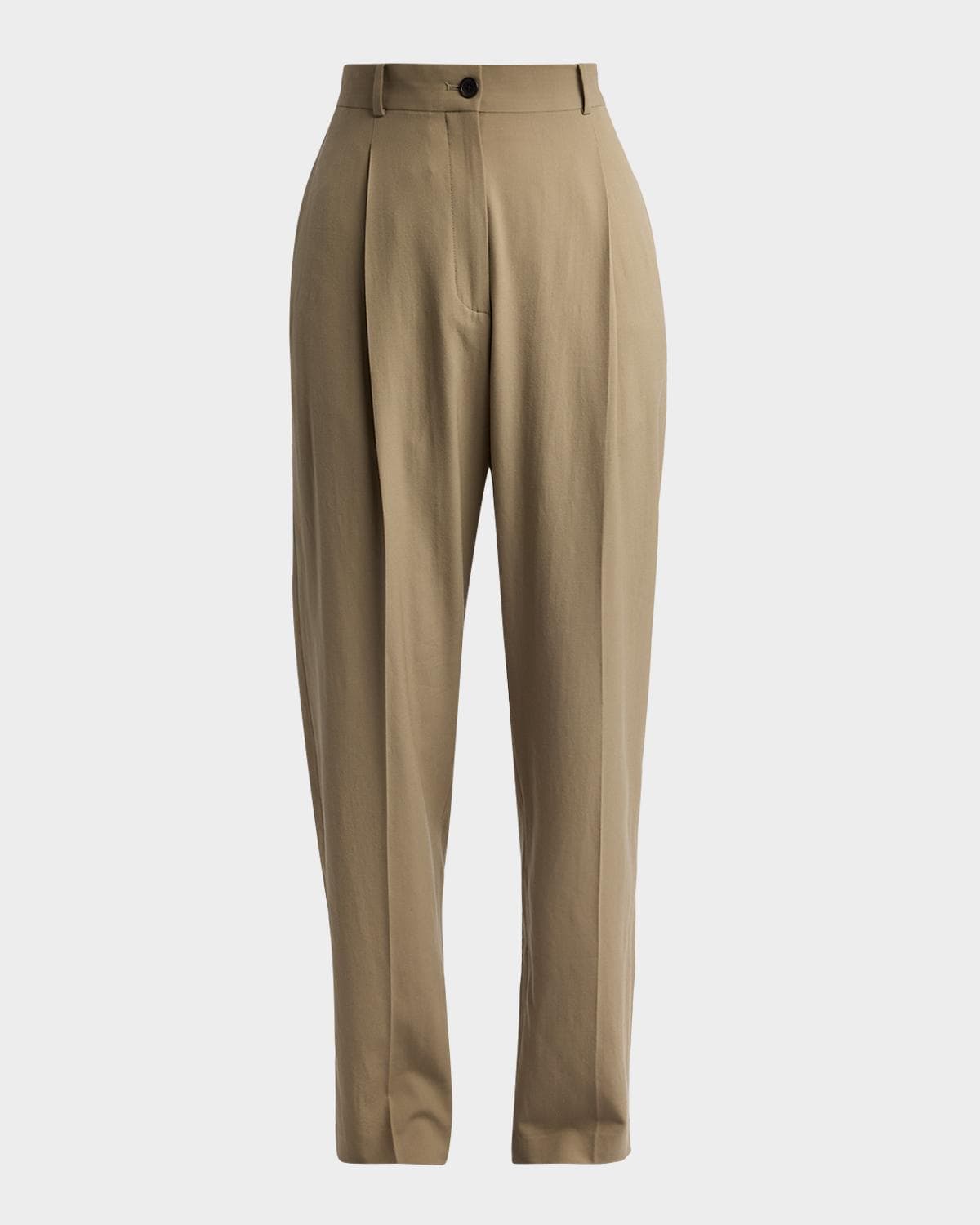 The Row Gianni Tapered Wool Gabardine Pants