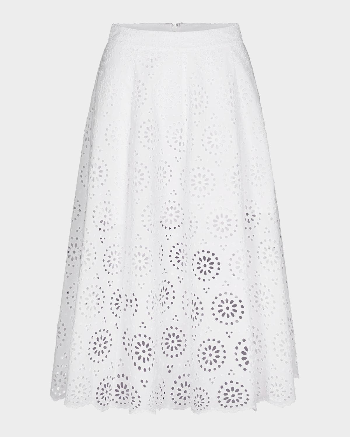FRAME The Solstice Eyelet Skirt