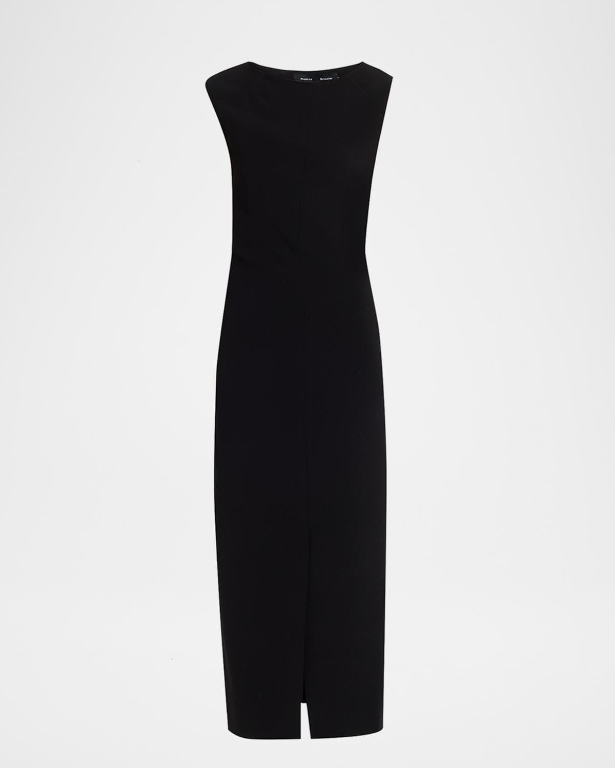 Proenza Schouler Damea Cap-Sleeve Matte Crepe Maxi Dress