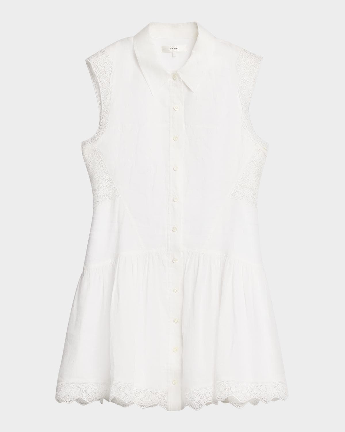 FRAME The Embroidered Mini Day Dress