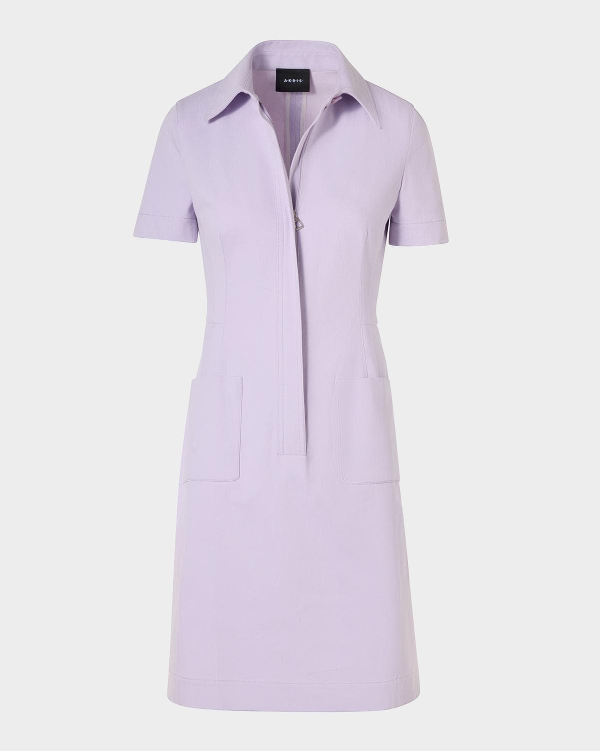 Akris Stretch Denim Mini Tunic Dress