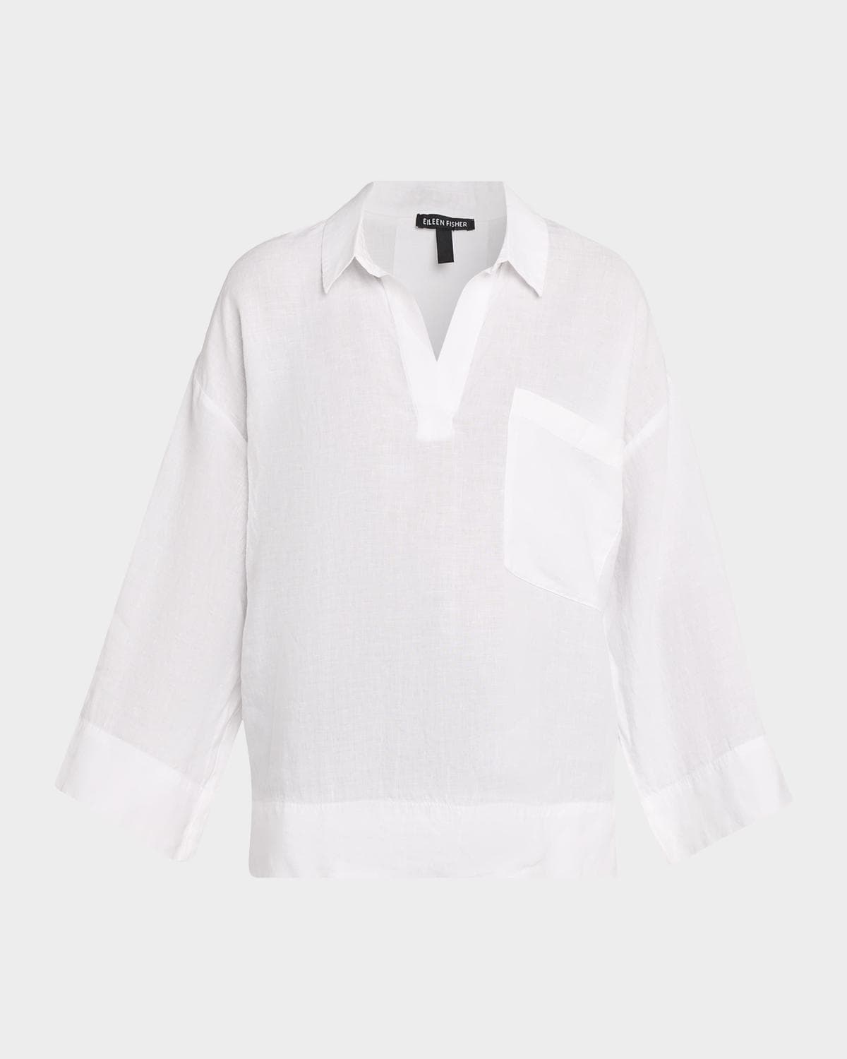 Eileen Fisher Boxy Organic Linen Shirt