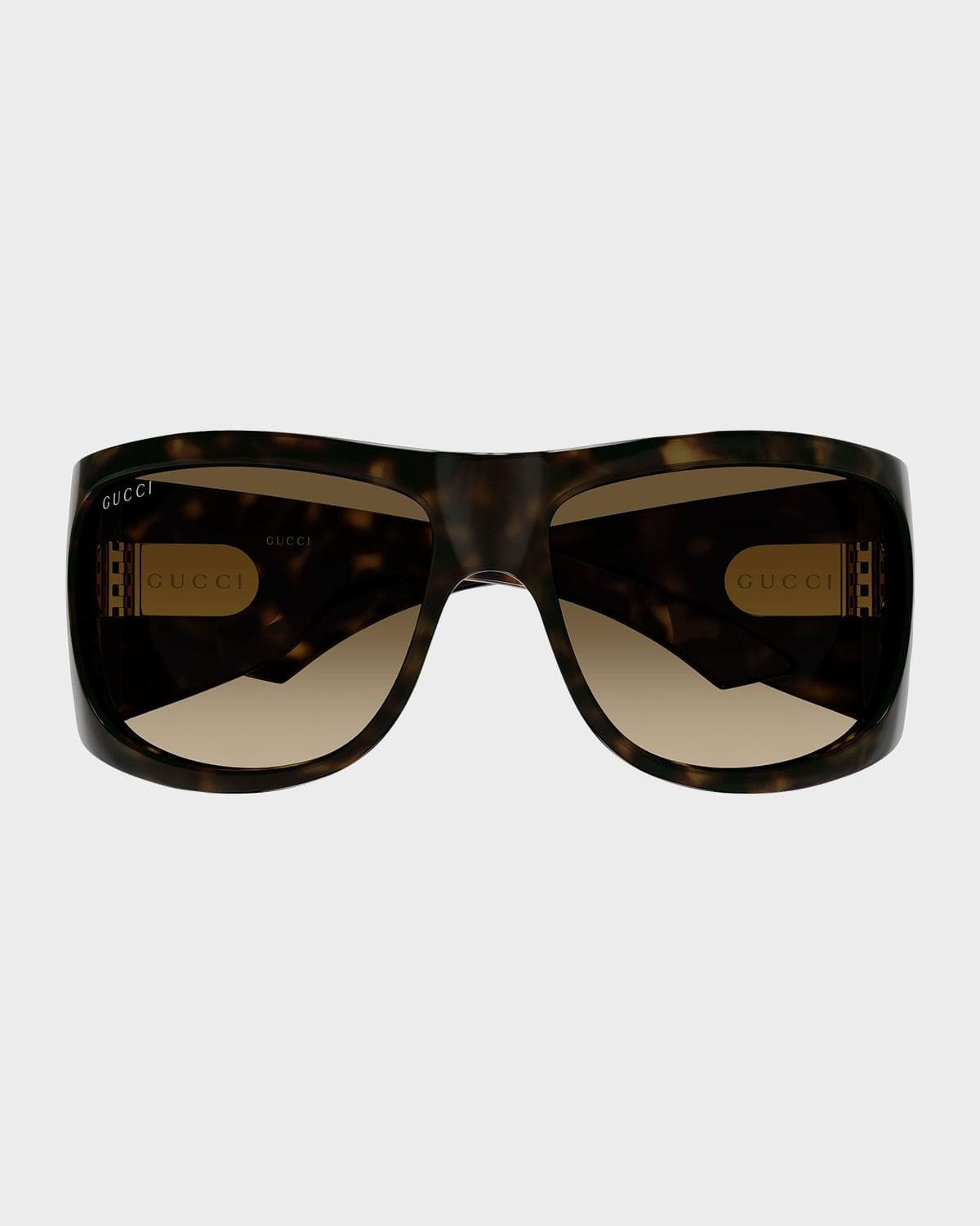 Gucci Double G 66mm Square Sunglasses