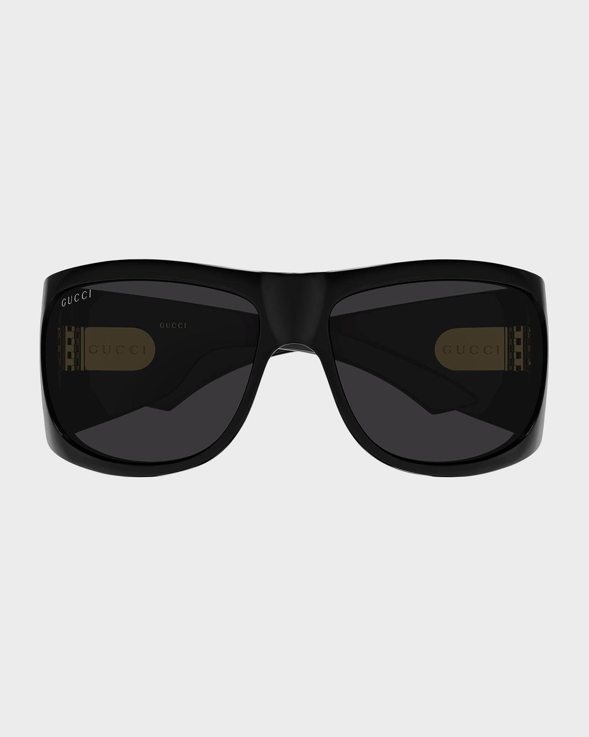 Gucci Double G 66mm Square Sunglasses