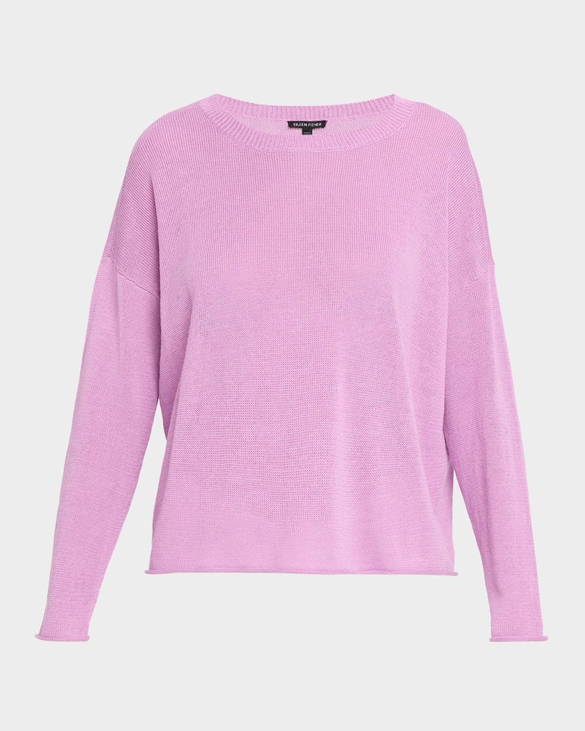 Eileen Fisher Crewneck Organic Linen-Cotton Sweater
