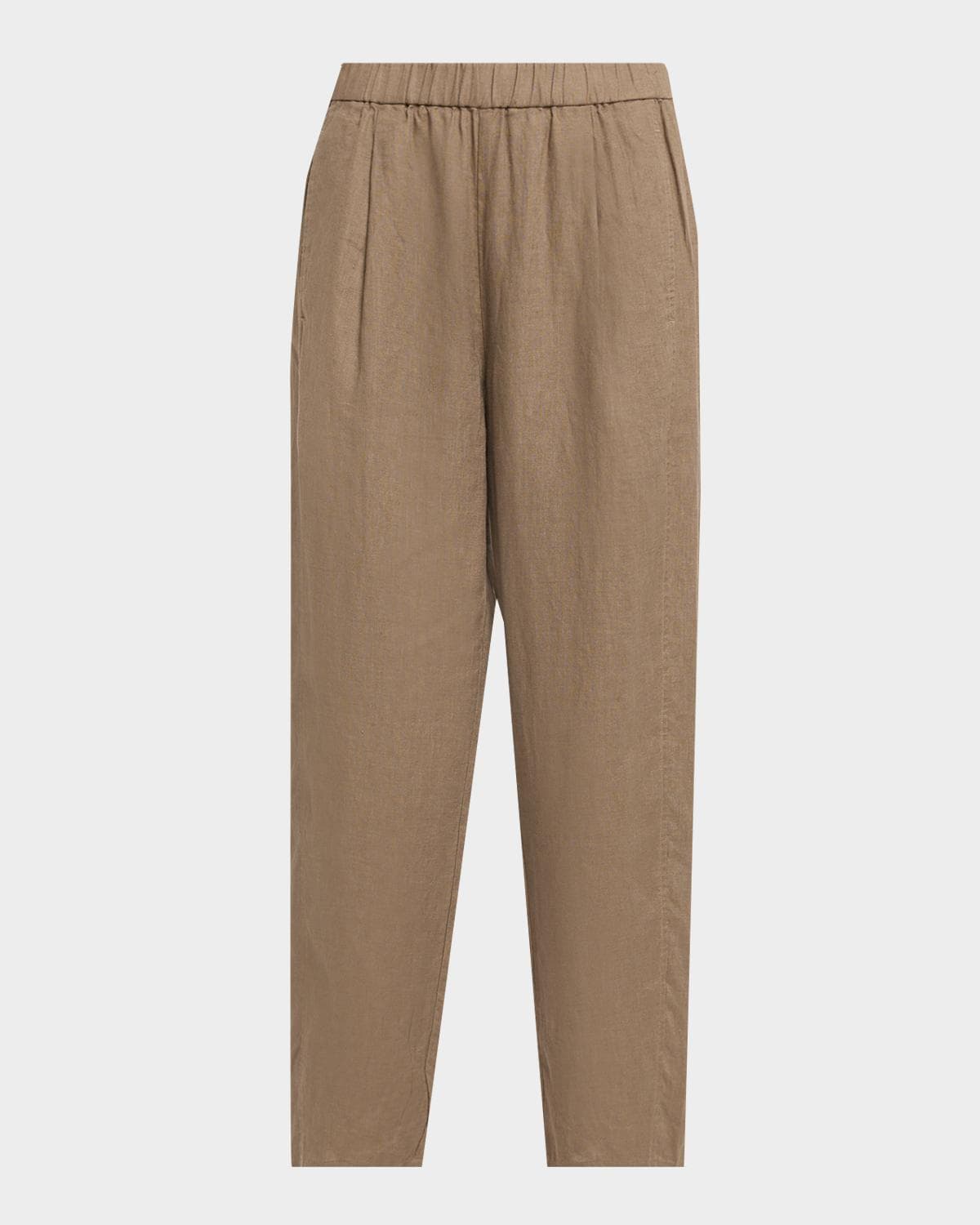 Eileen Fisher Cropped Organic Linen Lantern Pants