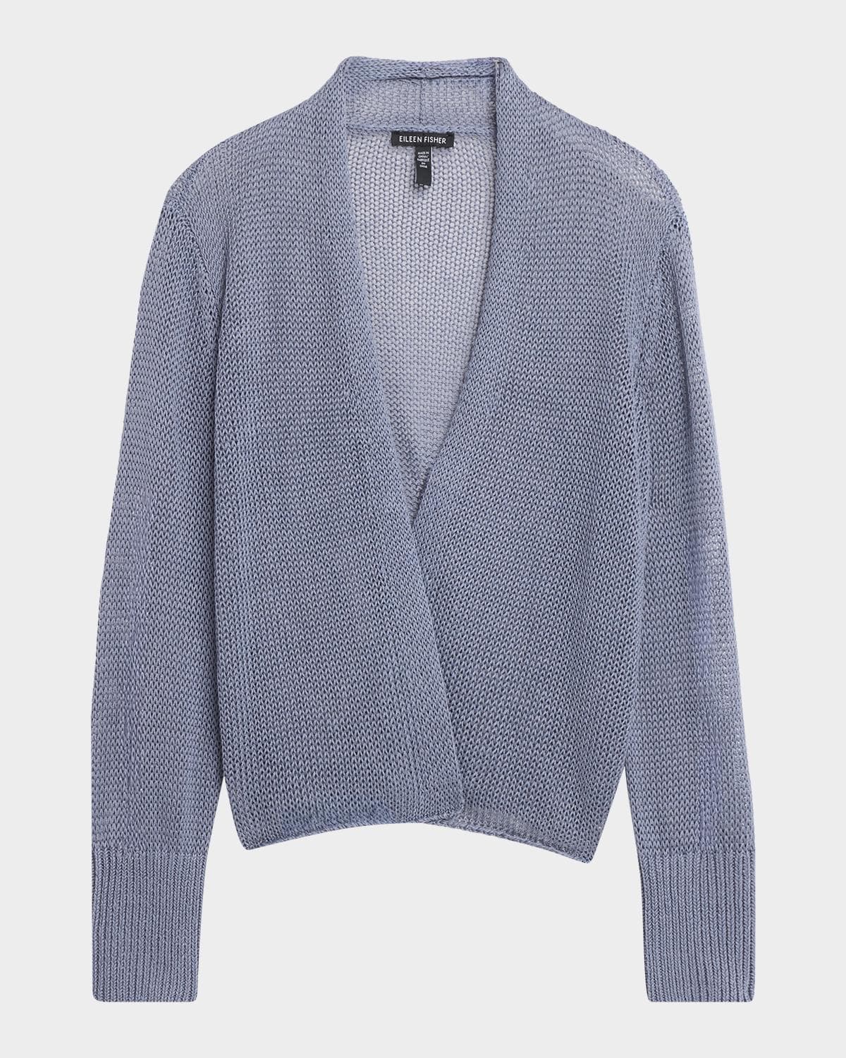 Eileen Fisher Linen-Cotton Knit Cardigan