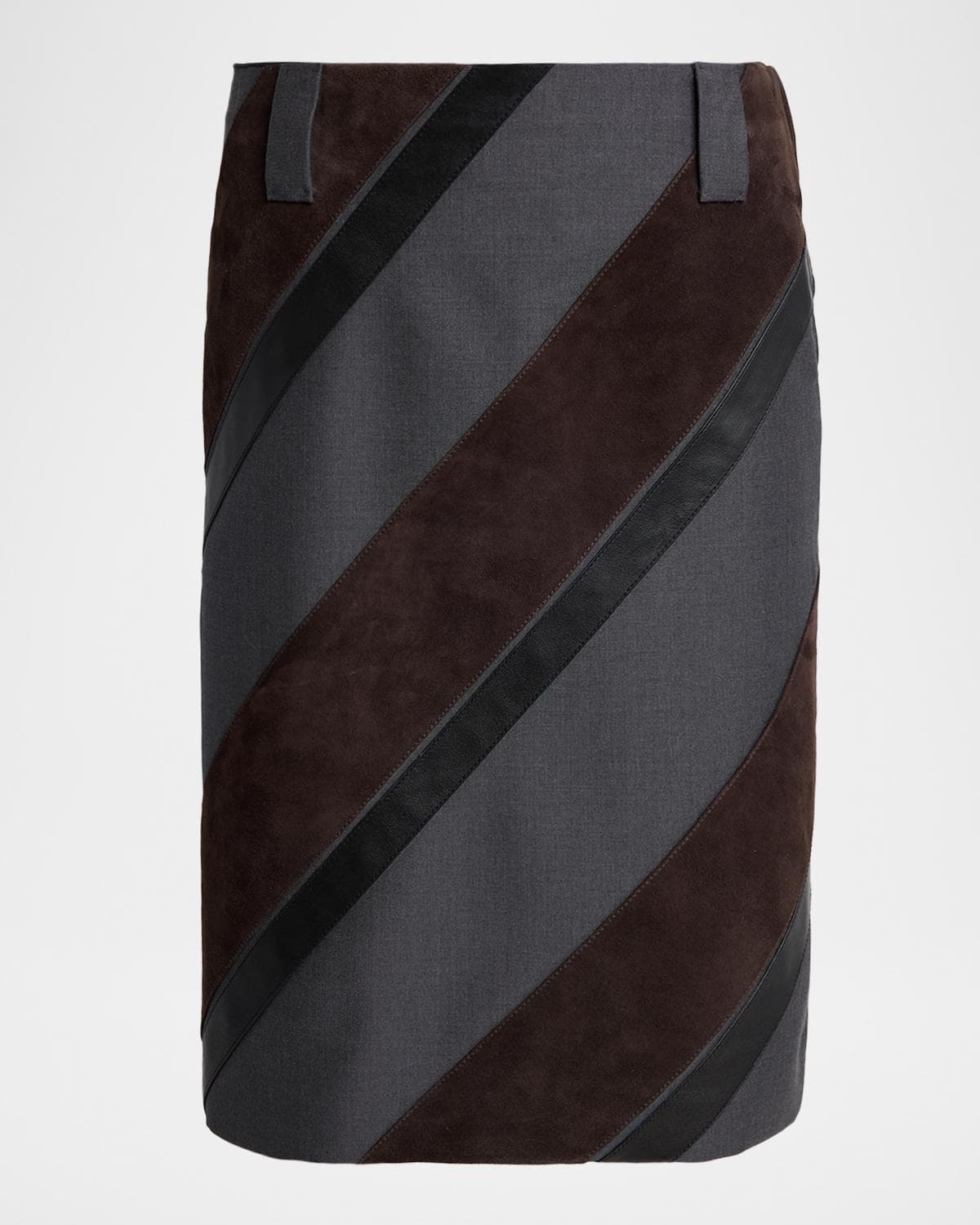 Versace Paneled Midi Skirt