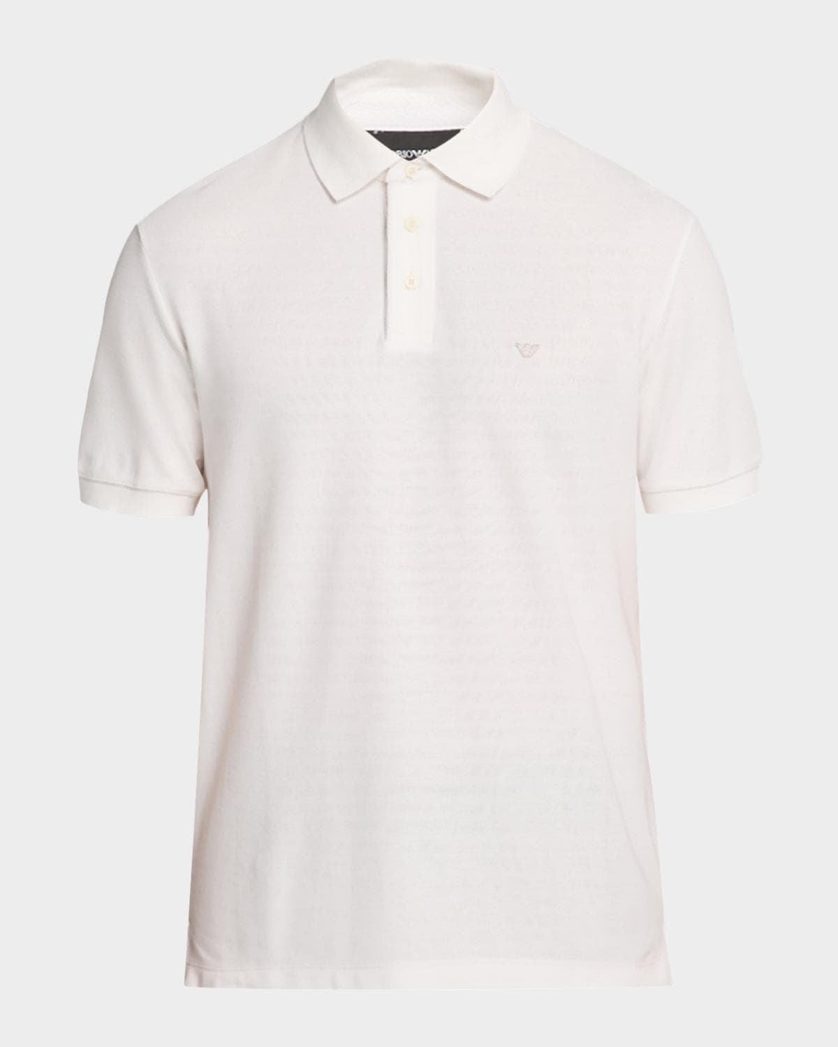 Emporio Armani Men's Cotton Pique Eagle Logo Polo Shirt