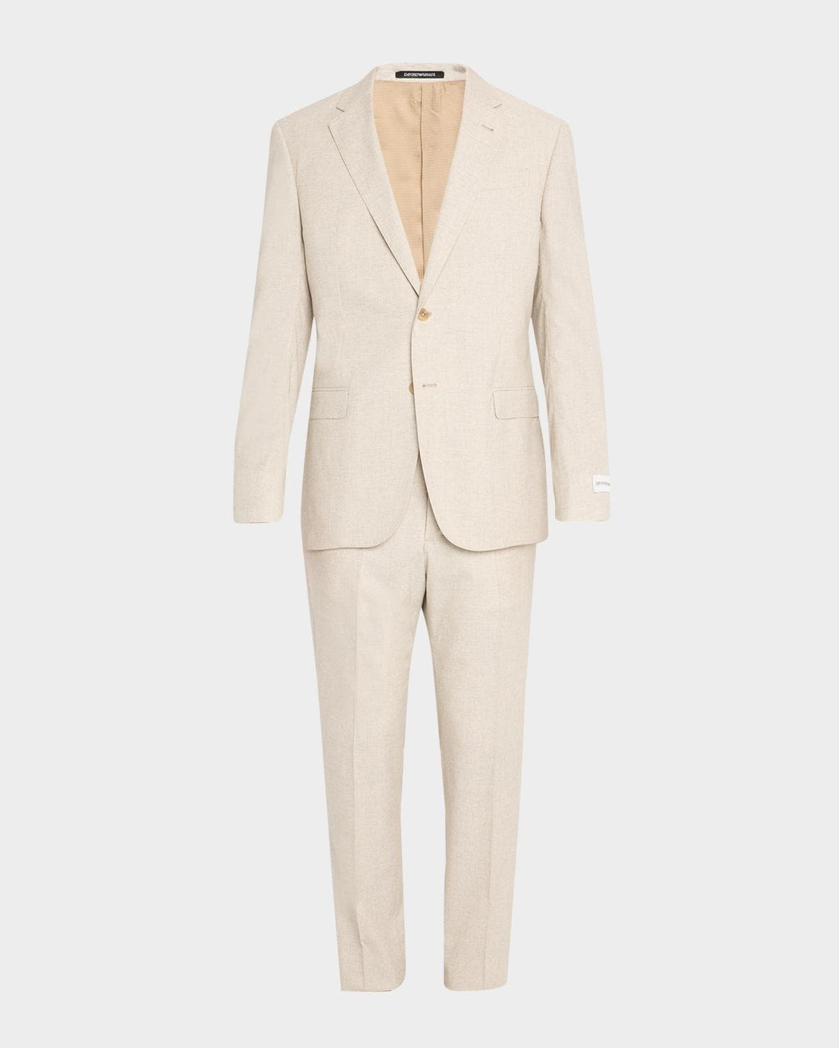 Emporio Armani Men's Wool, Cotton and Silk Sharkskin Two-Piece Suit