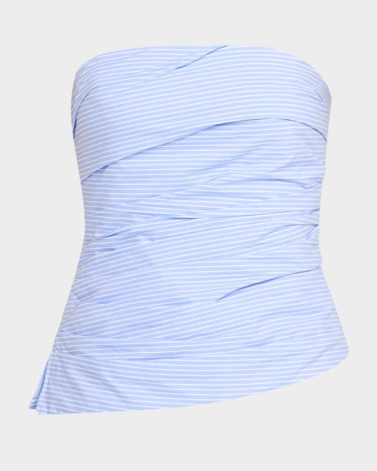 SIMKHAI Emerson Ruched Strapless Top