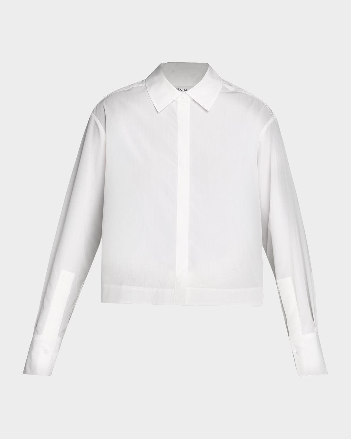 SIMKHAI Kacey Cotton Lace Long-Sleeve Top