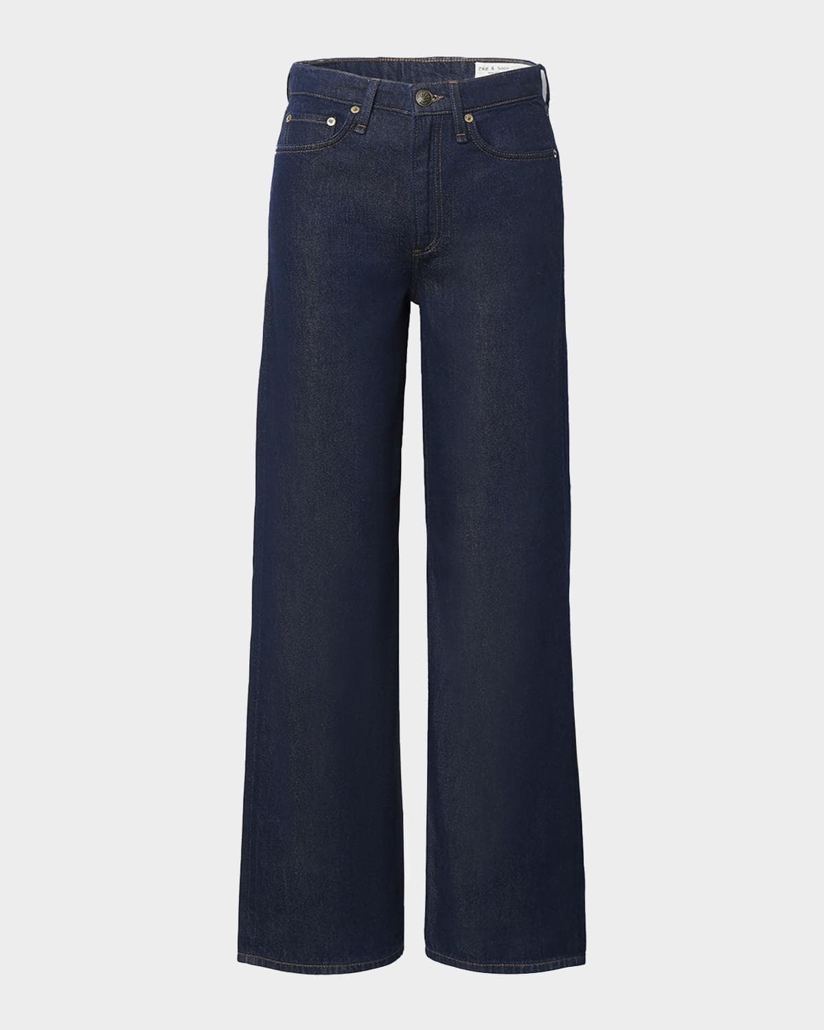 rag & bone Featherweight Logan Mid-Rise Wide Jeans