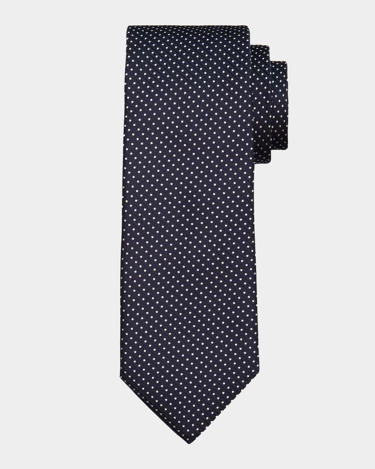 Canali Men's Silk Polka Dot Woven Tie