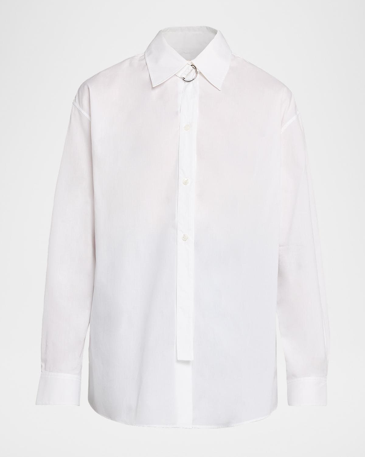 Marni D-Ring Strap Cotton Poplin Button-Down Shirt