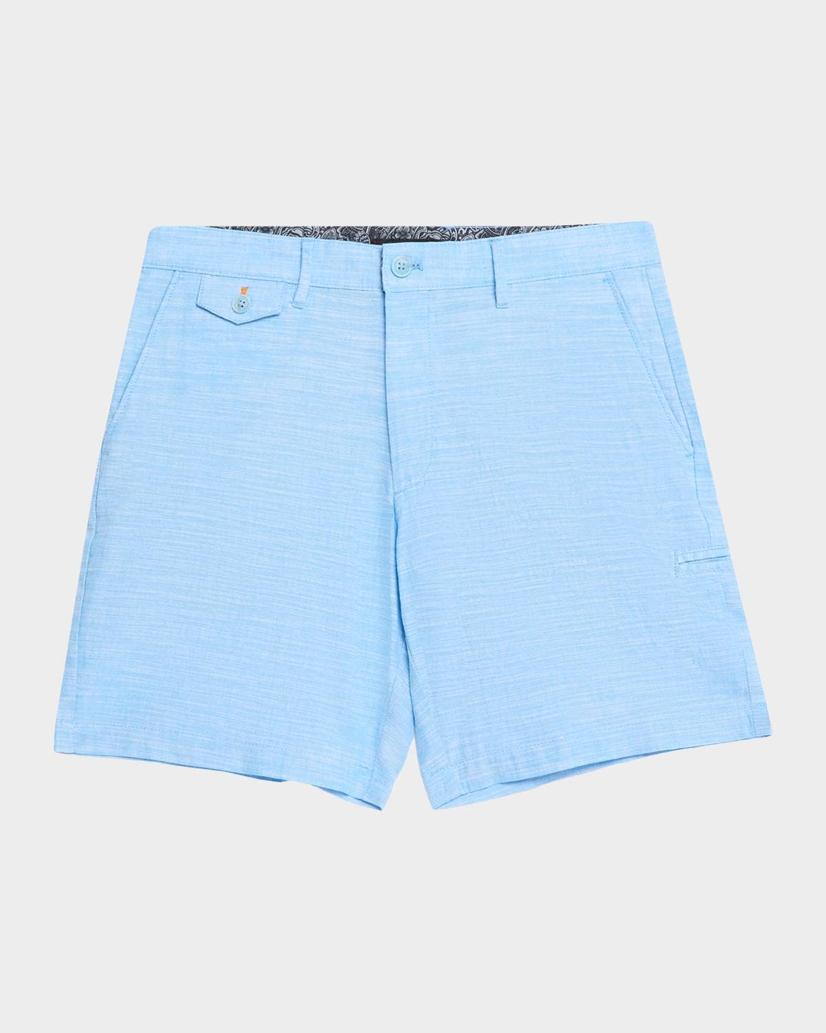 Robert Graham Men's Dixton Cotton and Linen Shorts