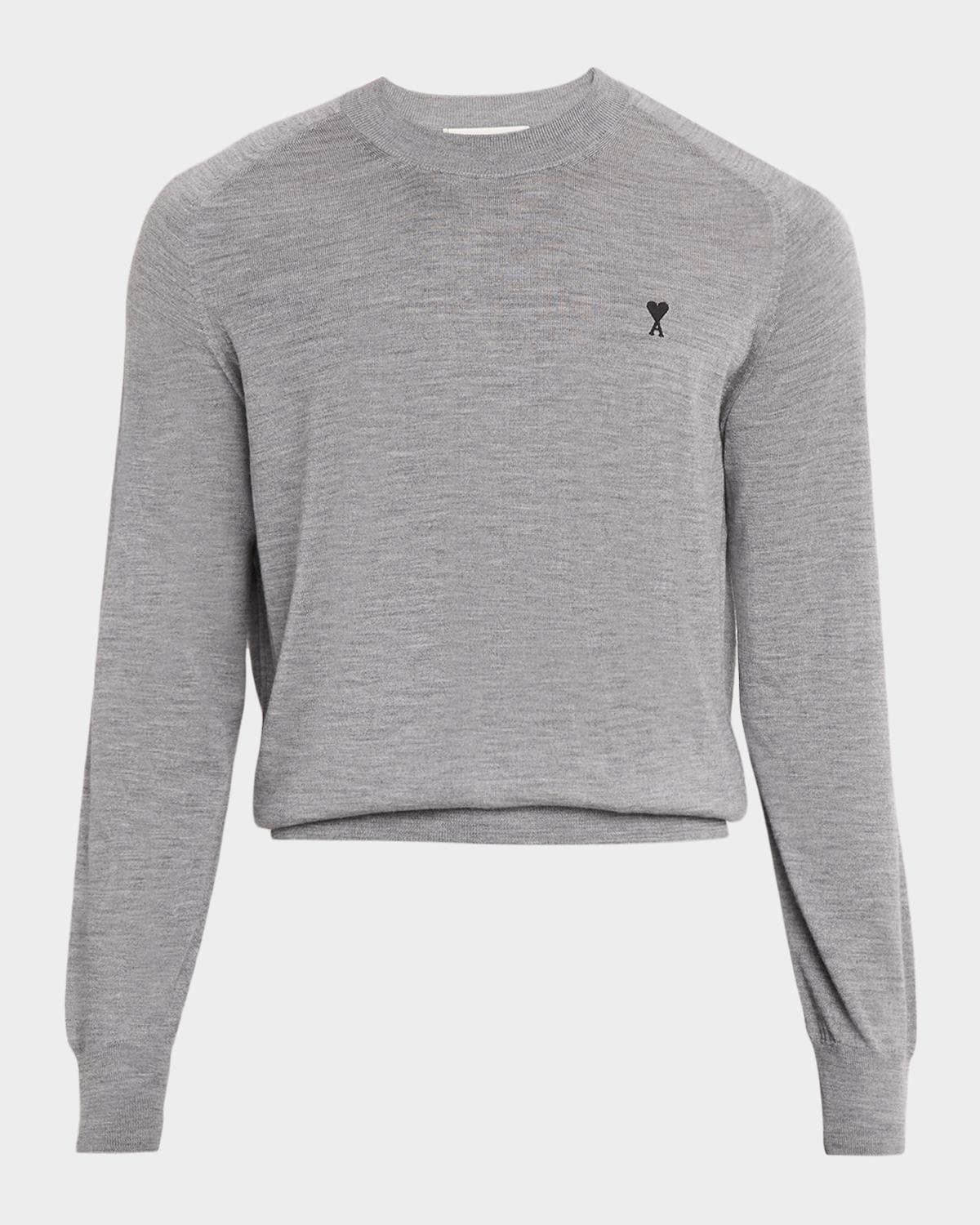 Ami Paris Men's Wool Ami de Coeur Crewneck Sweater