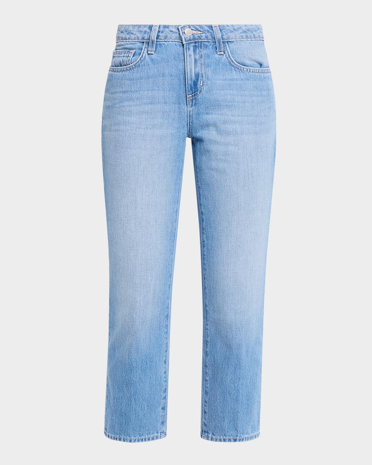 L 'AGENCE Thalina Mid-Rise Slouchy Straight Jeans