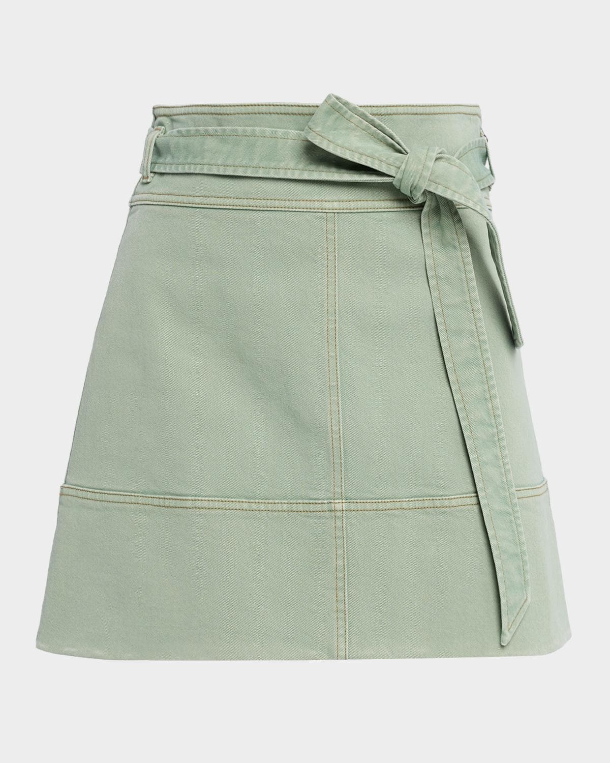 Tanya Taylor Courtney Denim Mini Skirt