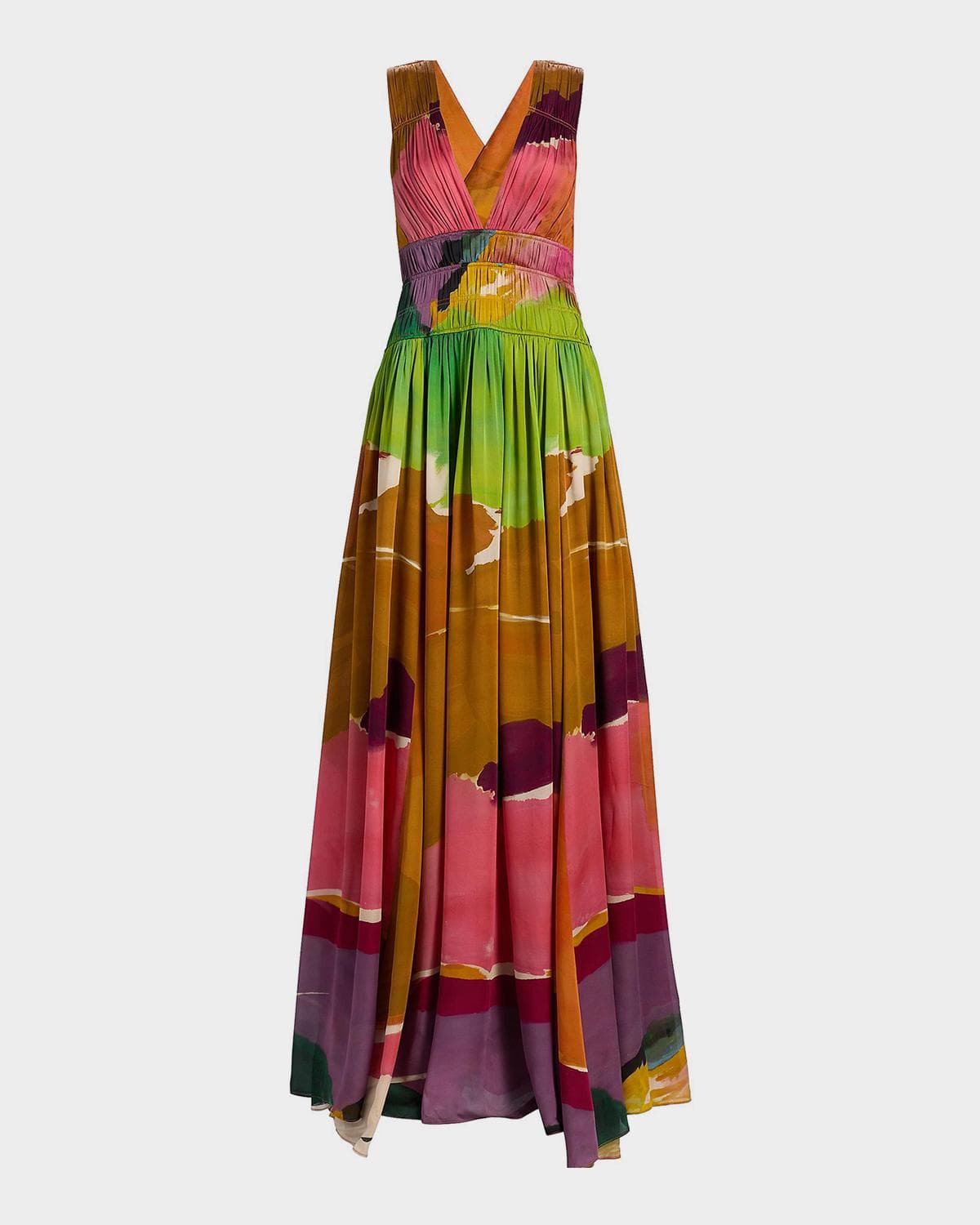 Ulla Johnson x Helen Frankenthaler Boheme Silk-Chiffon Gown