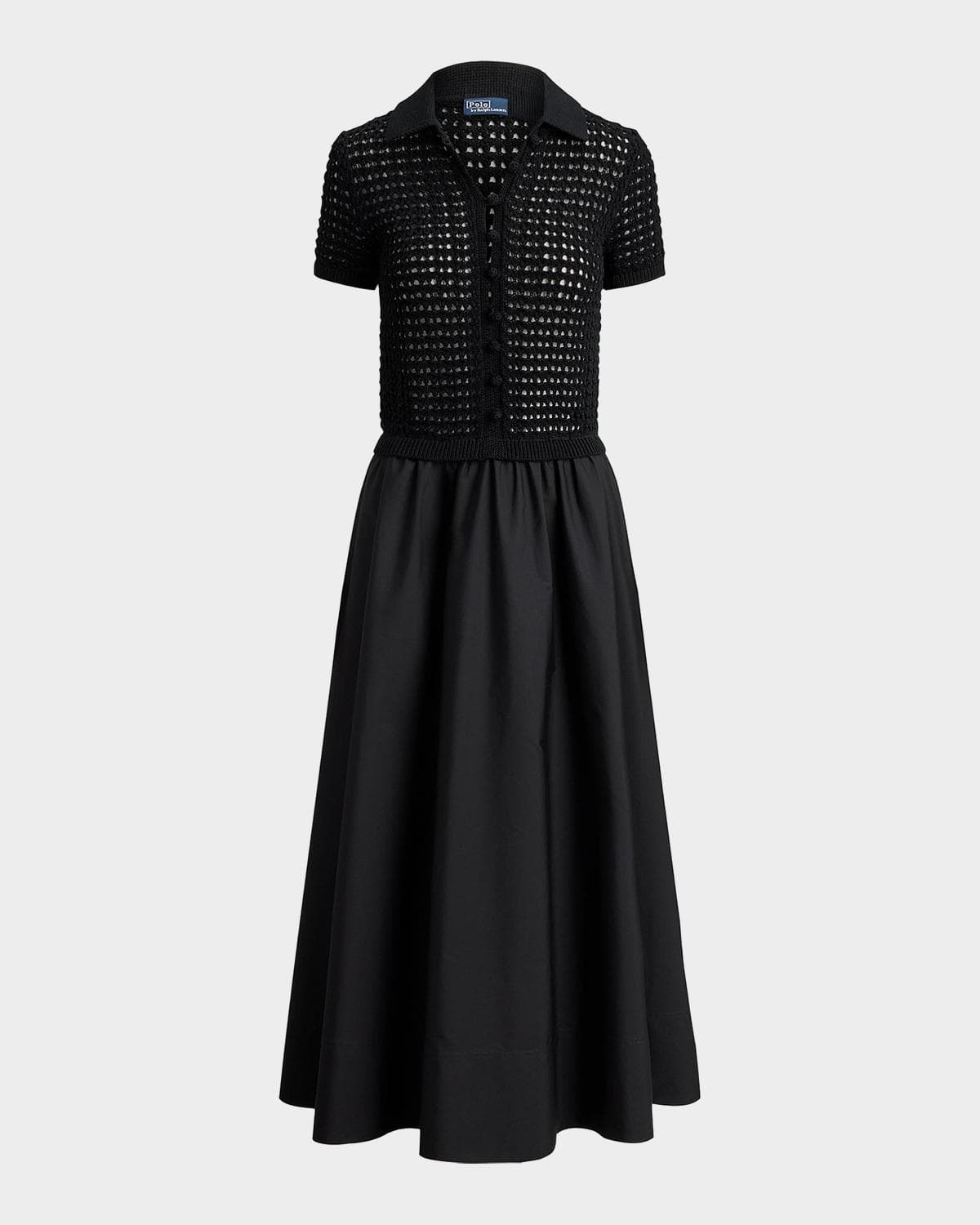 Polo Ralph Lauren Knit-Bodice Cotton Dress