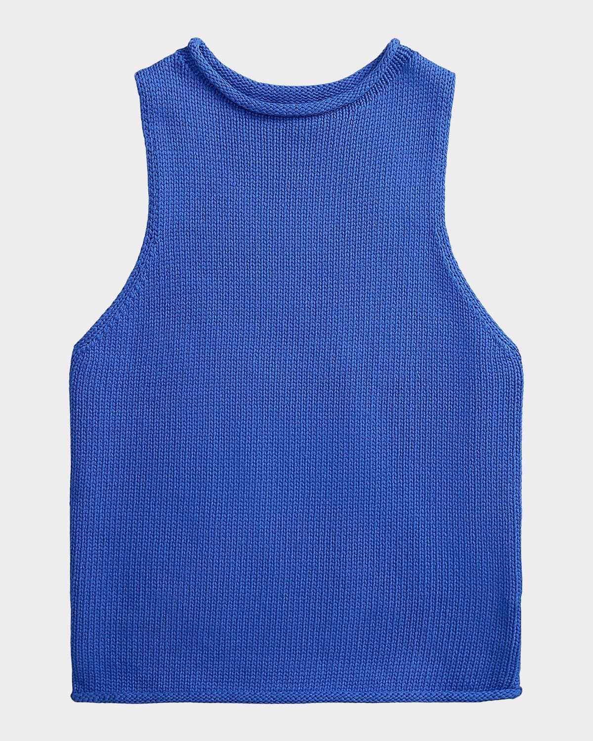 Polo Ralph Lauren Linen-Blend Sleeveless Sweater Tank