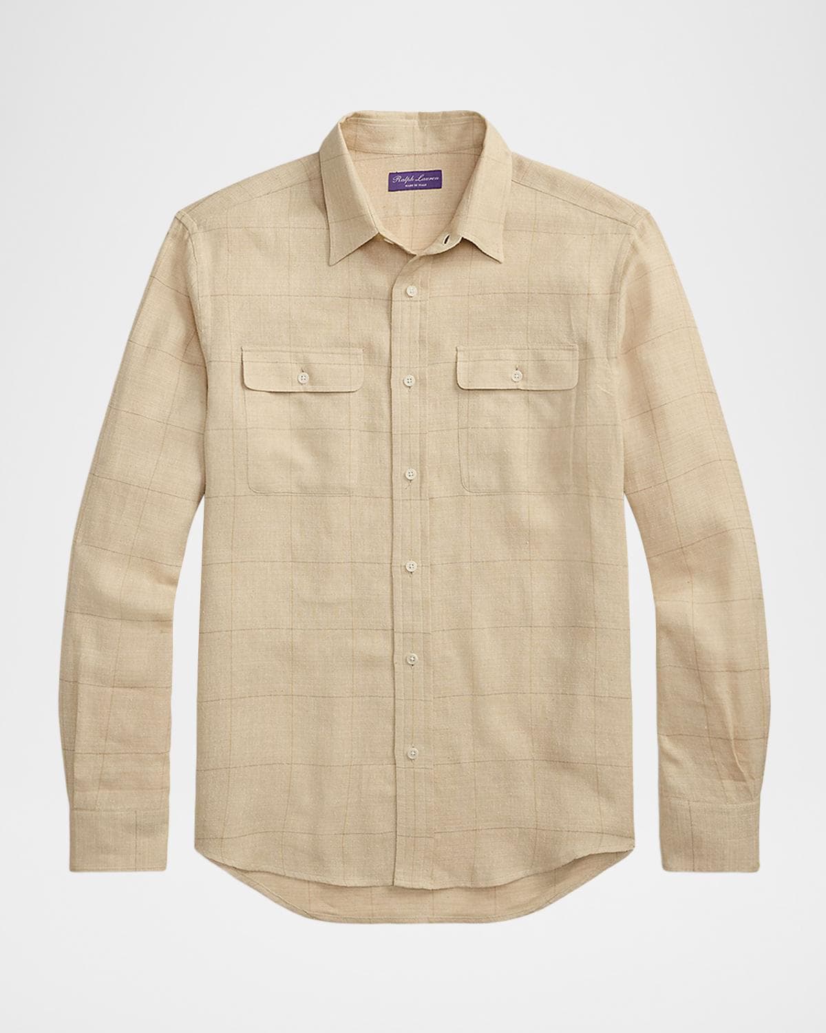 Ralph Lauren Purple Label Men's Windowpane Shirt